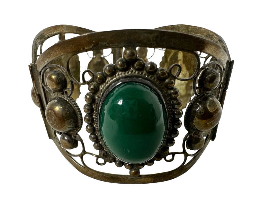 Sterling Silver Mexican Bracelet 2.5W 41.5g [Photo 1]