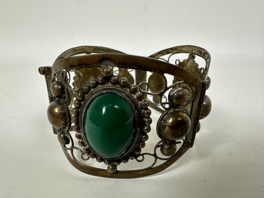 Sterling Silver Mexican Bracelet 2.5W 41.5g [Photo 5]