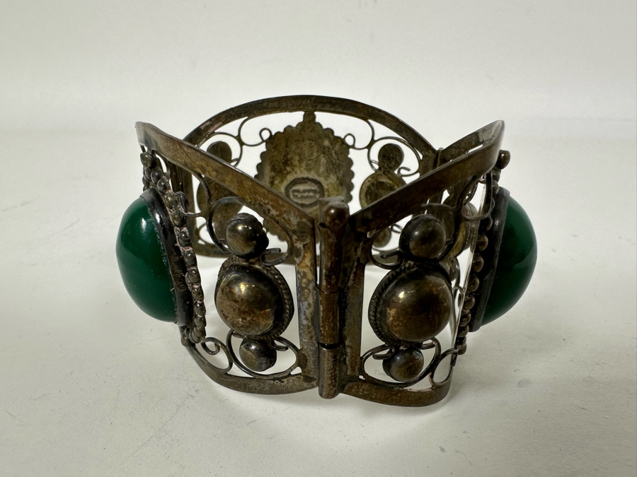 Sterling Silver Mexican Bracelet 2.5W 41.5g [Photo 6]