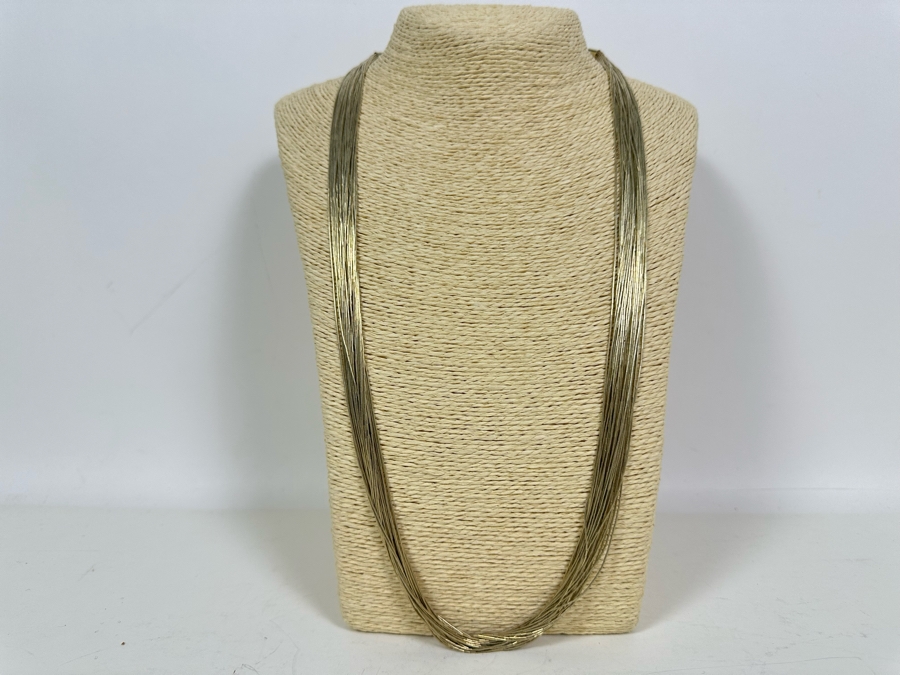 Sterling Silver Multi-Strand 29' Necklace 40.9g [Photo 2]
