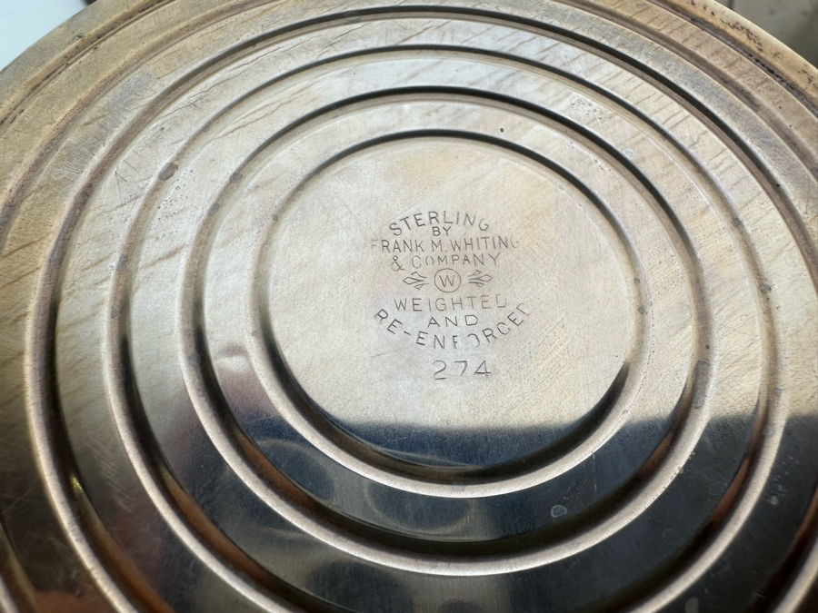 Set Of Three Weighted Sterling Silver Candleholders 2.5 - 3H [Photo 4]