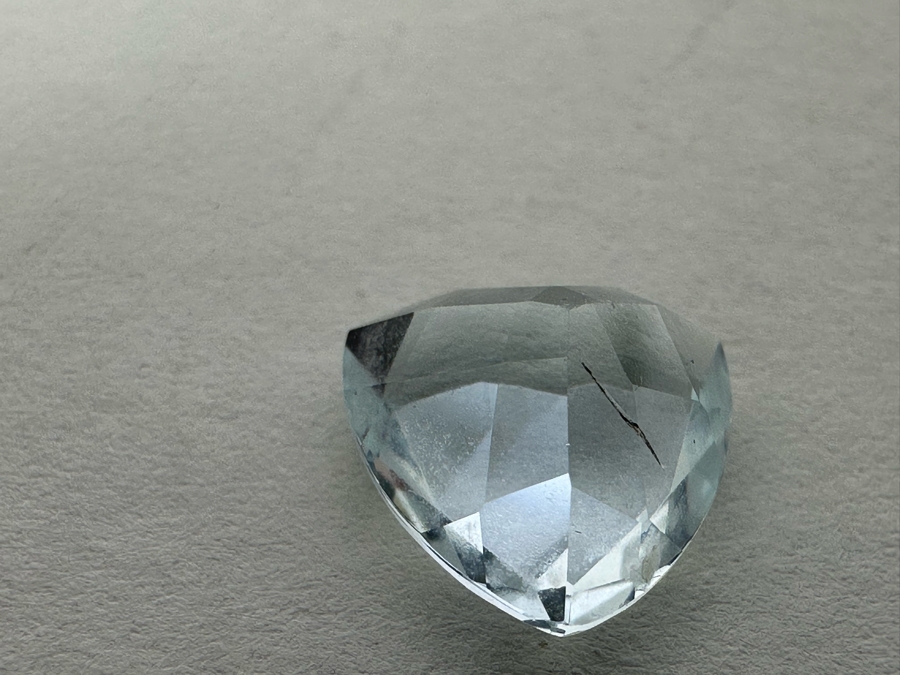 3ct Aquamarine Loose Stone 1.57-1.58RI D61 Refractive Estimate $600 [Photo 12]