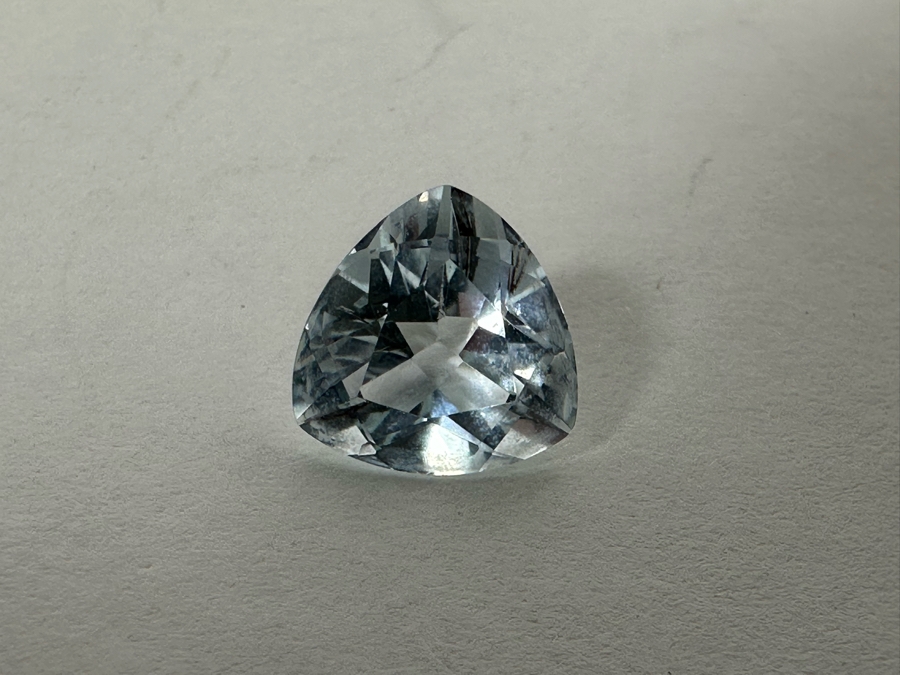 3ct Aquamarine Loose Stone 1.57-1.58RI D61 Refractive Estimate $600 [Photo 15]