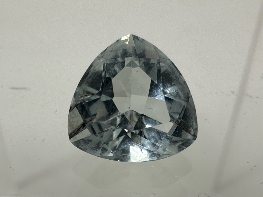 3ct Aquamarine Loose Stone 1.57-1.58RI D61 Refractive Estimate $600 [Photo 9]