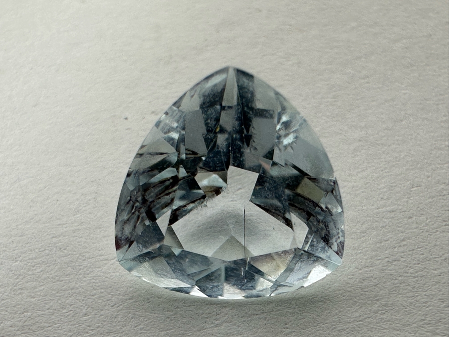 3ct Aquamarine Loose Stone 1.57-1.58RI D61 Refractive Estimate $600 [Photo 3]