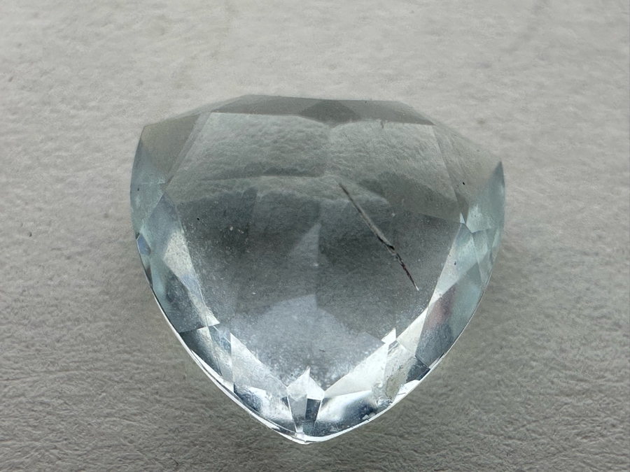 3ct Aquamarine Loose Stone 1.57-1.58RI D61 Refractive Estimate $600 [Photo 14]