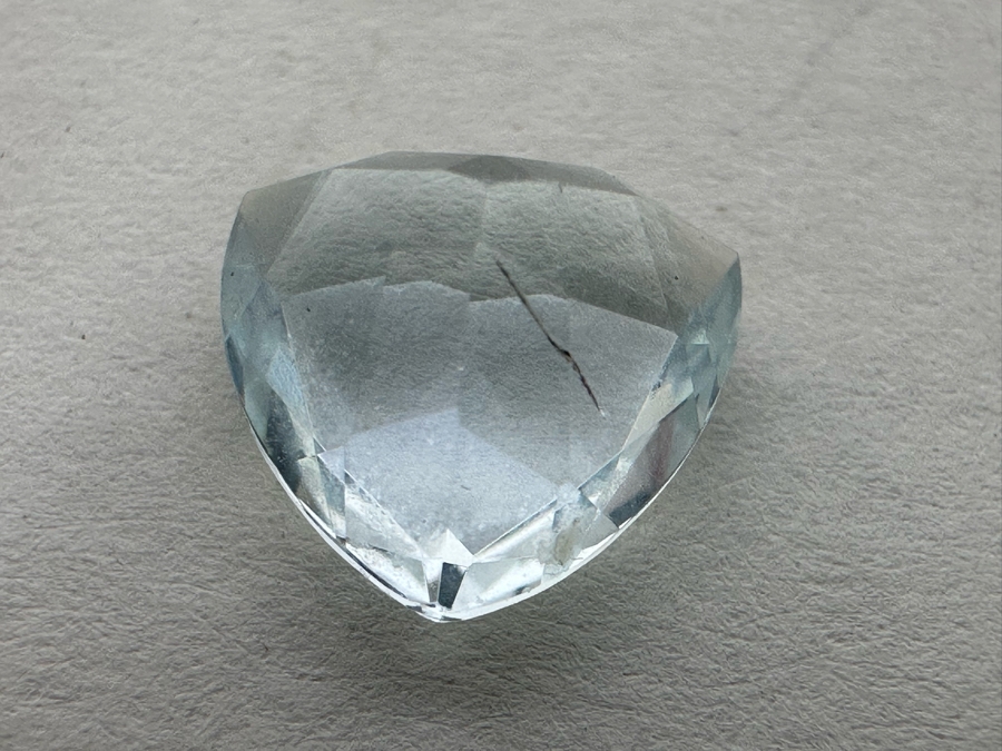 3ct Aquamarine Loose Stone 1.57-1.58RI D61 Refractive Estimate $600 [Photo 13]
