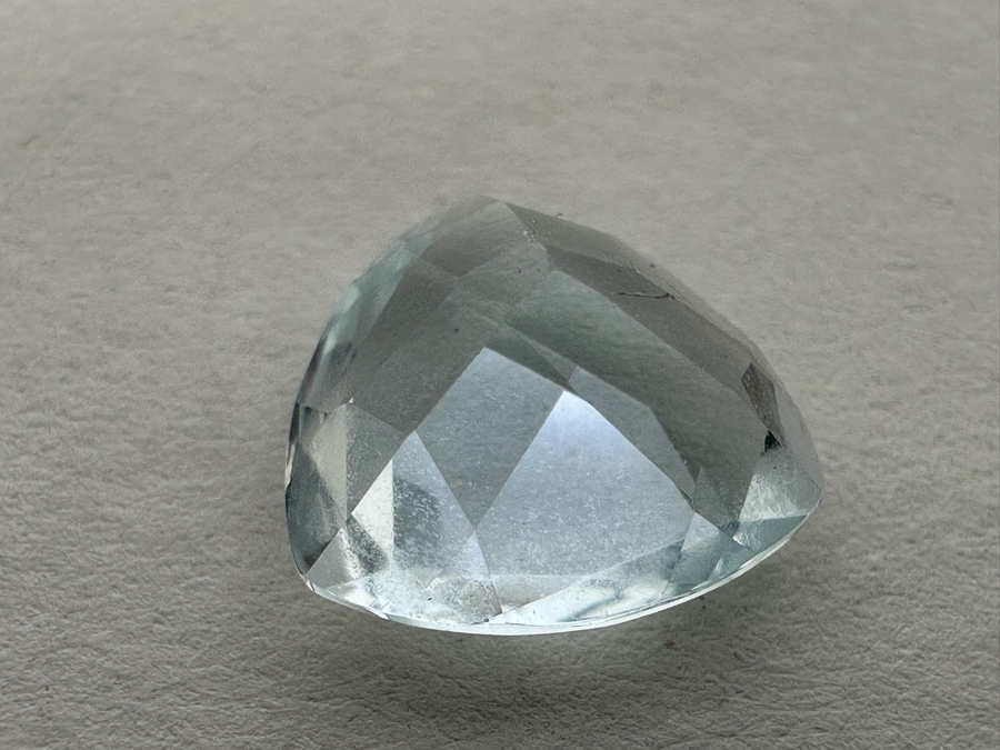 3ct Aquamarine Loose Stone 1.57-1.58RI D61 Refractive Estimate $600 [Photo 11]