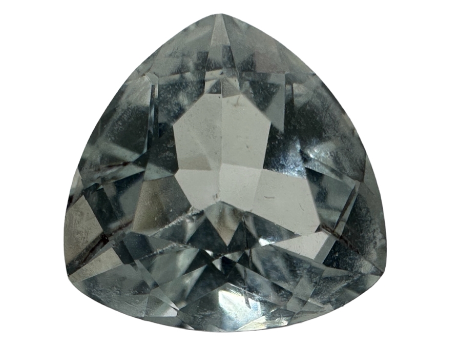3ct Aquamarine Loose Stone 1.57-1.58RI D61 Refractive Estimate $600 [Photo 1]