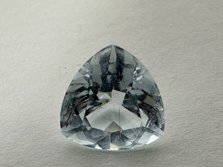 3ct Aquamarine Loose Stone 1.57-1.58RI D61 Refractive Estimate $600 [Photo 5]