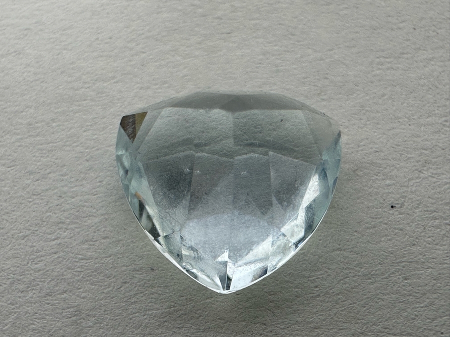 3ct Aquamarine Loose Stone 1.57-1.58RI D61 Refractive Estimate $600 [Photo 7]