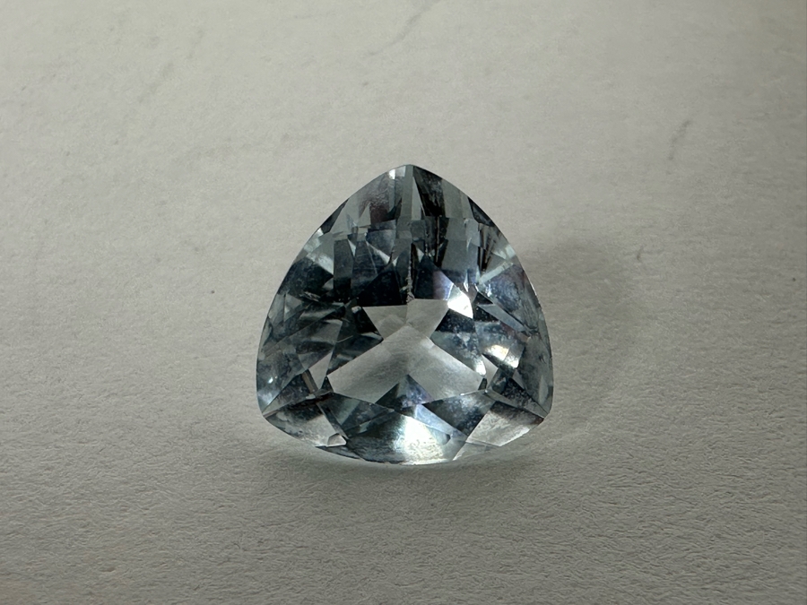 3ct Aquamarine Loose Stone 1.57-1.58RI D61 Refractive Estimate $600 [Photo 16]