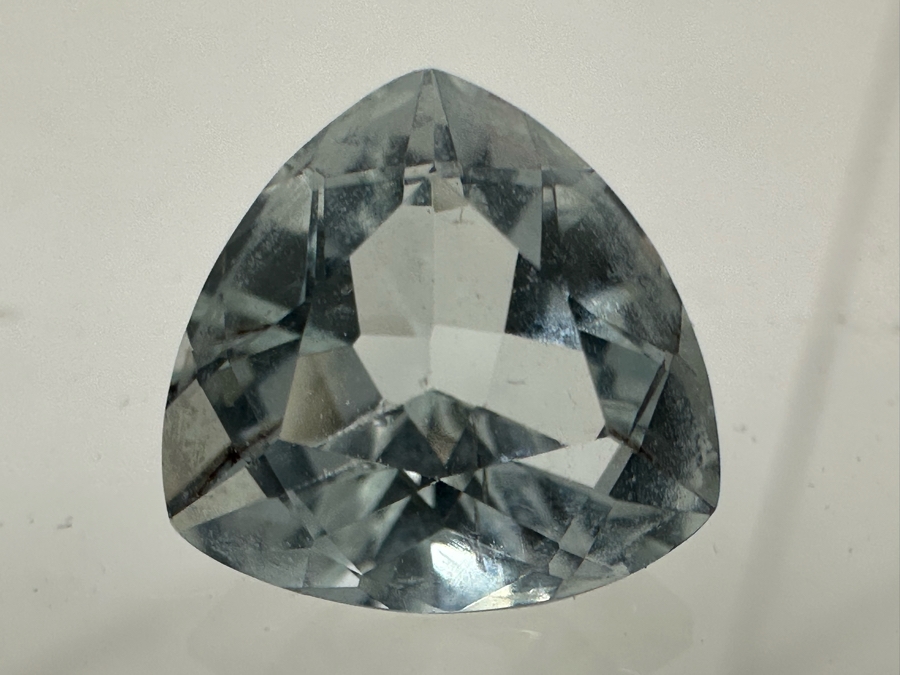 3ct Aquamarine Loose Stone 1.57-1.58RI D61 Refractive Estimate $600 [Photo 10]