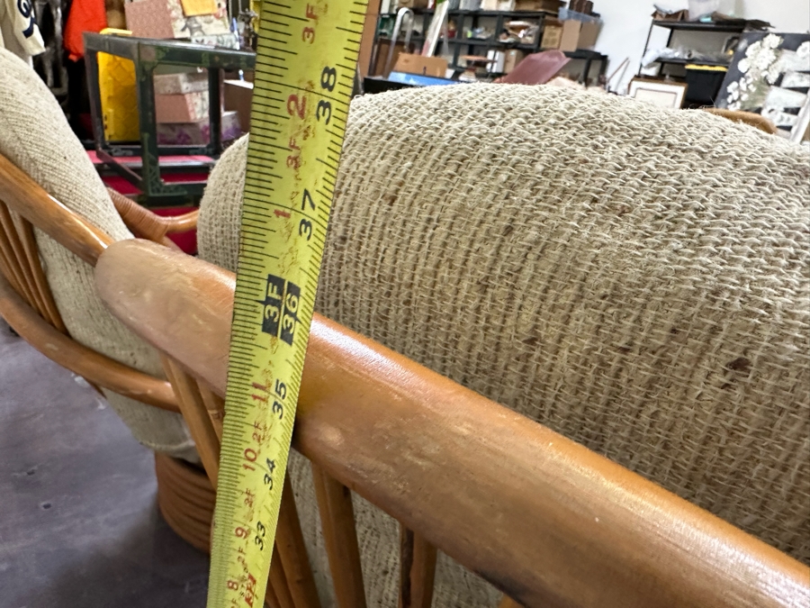 JUST ADDED - Vintage Rattan Swivel Chairs By Sun Products 31W X 35D X 38H, A Pair [Photo 13]