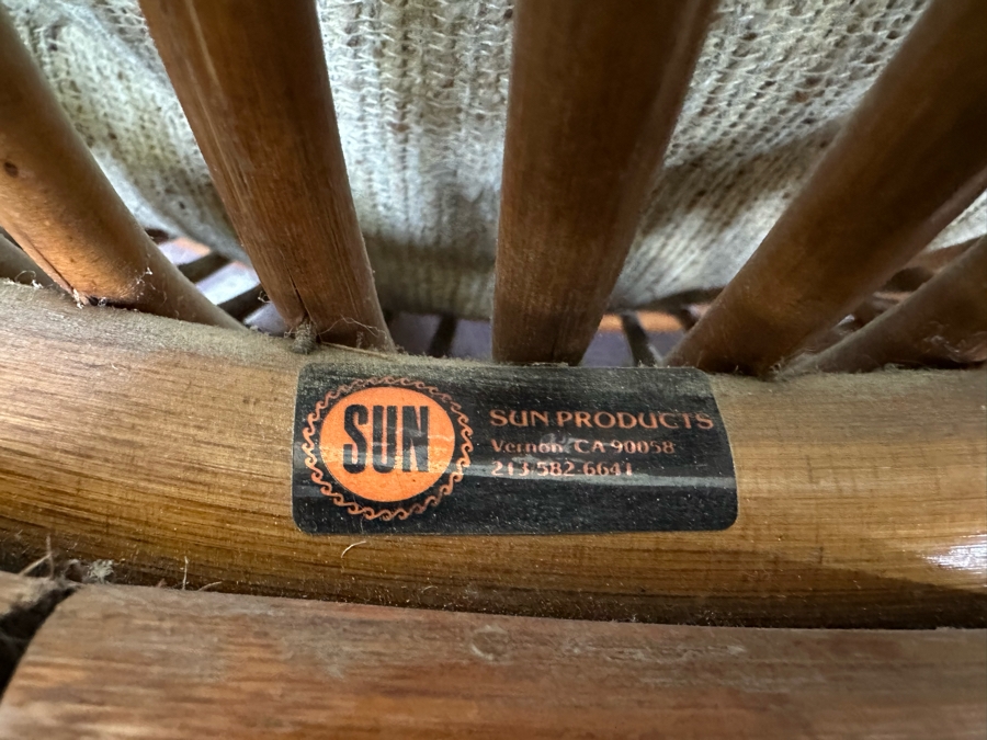 JUST ADDED - Vintage Rattan Swivel Chairs By Sun Products 31W X 35D X 38H, A Pair [Photo 8]