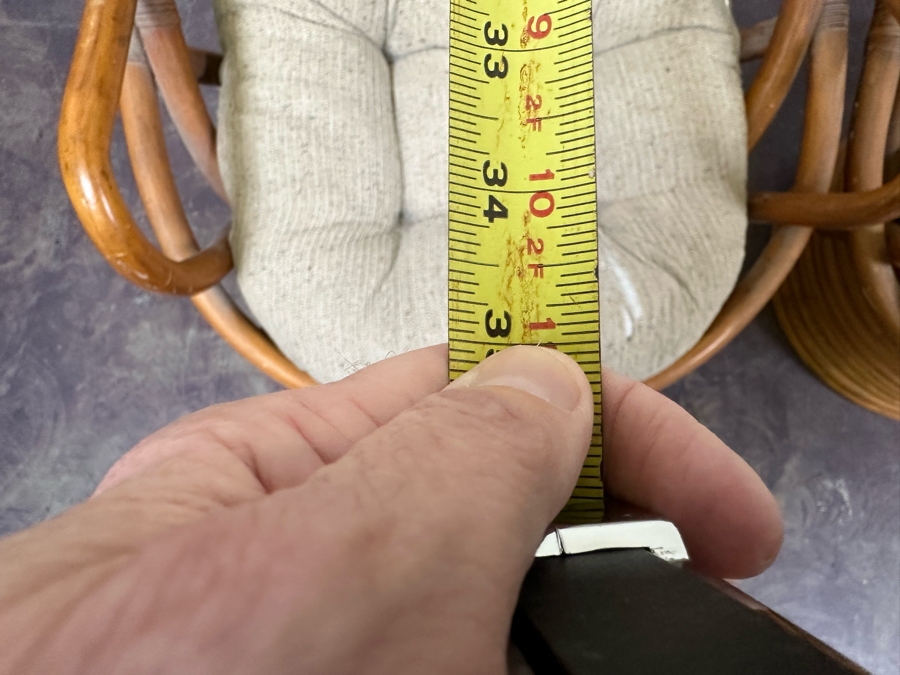 JUST ADDED - Vintage Rattan Swivel Chairs By Sun Products 31W X 35D X 38H, A Pair [Photo 12]