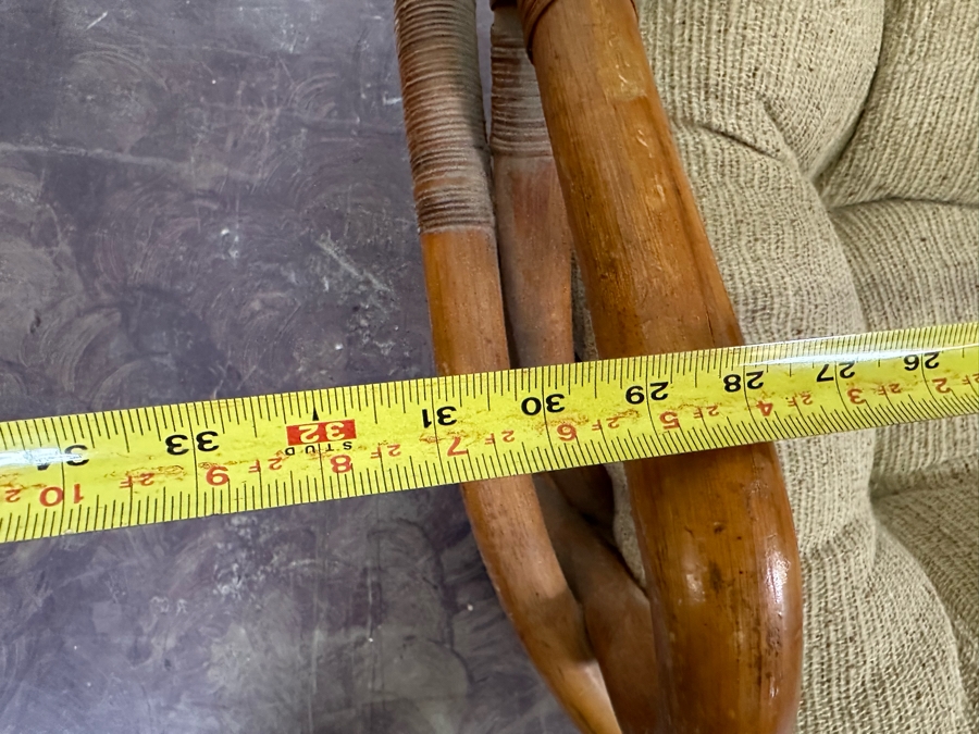 JUST ADDED - Vintage Rattan Swivel Chairs By Sun Products 31W X 35D X 38H, A Pair [Photo 11]