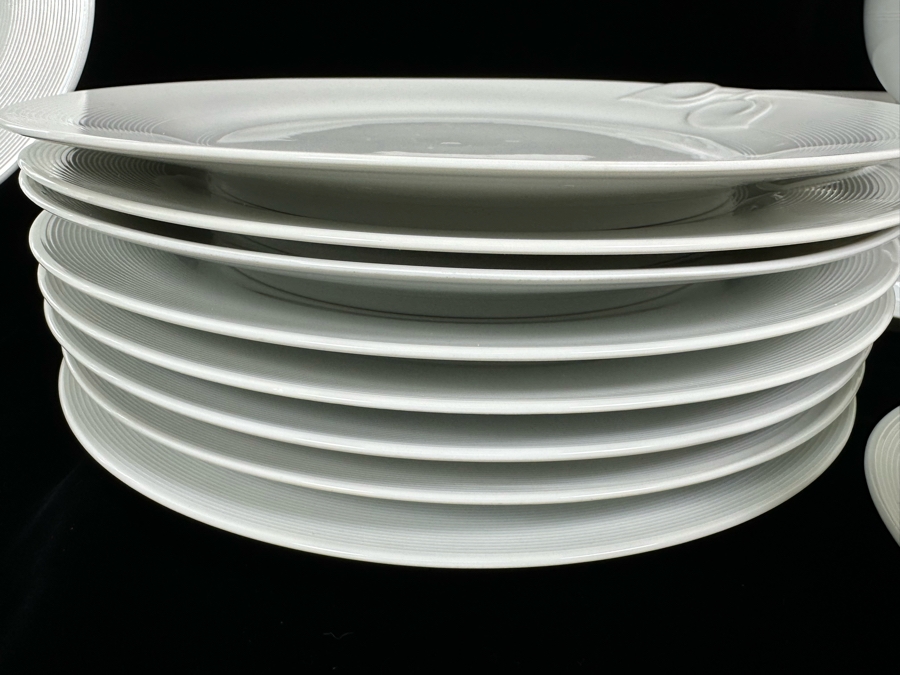 Hutschenreuther Germany Fleuron Chloe Paris Decor Rotonde White China Service - See Photos [Photo 19]