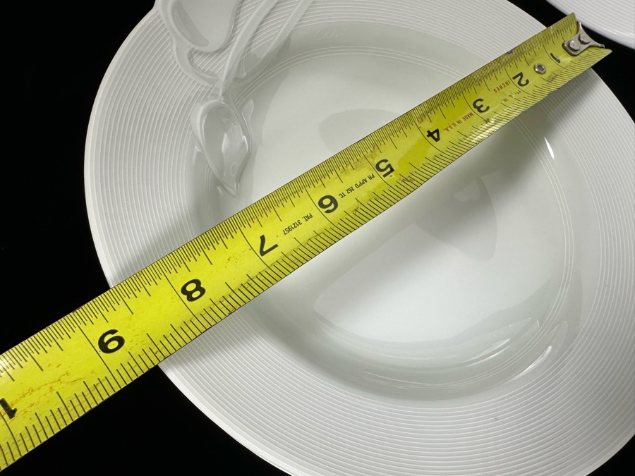 Hutschenreuther Germany Fleuron Chloe Paris Decor Rotonde White China Service - See Photos [Photo 16]