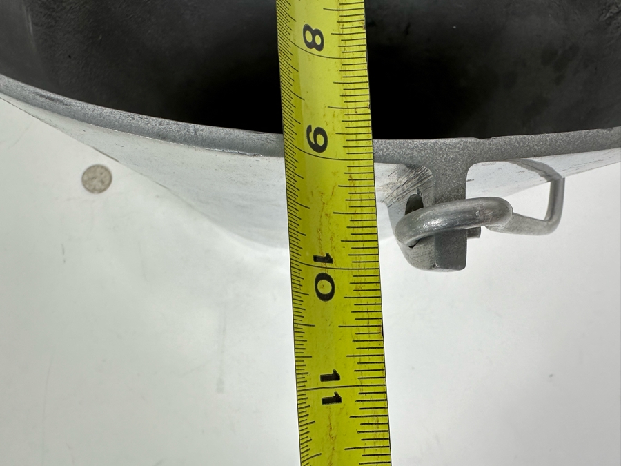 Pottery Barn Aluminum Bucket With Handle Plant Holder Or Ice Bucket 12W X 10D X 10H [Photo 6]