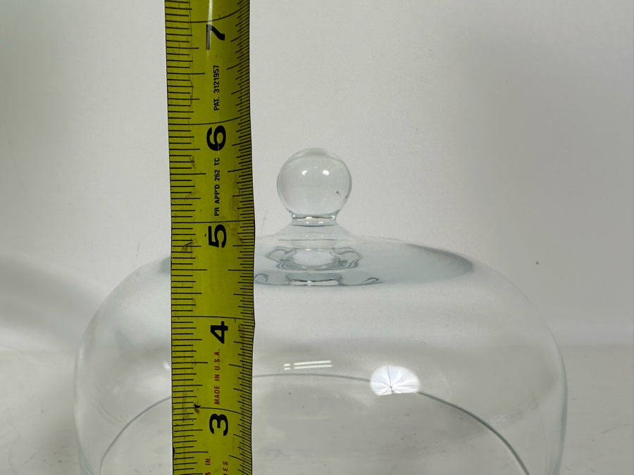 Crystal Footed Cake Stand With Cover 12.5W [Photo 7]