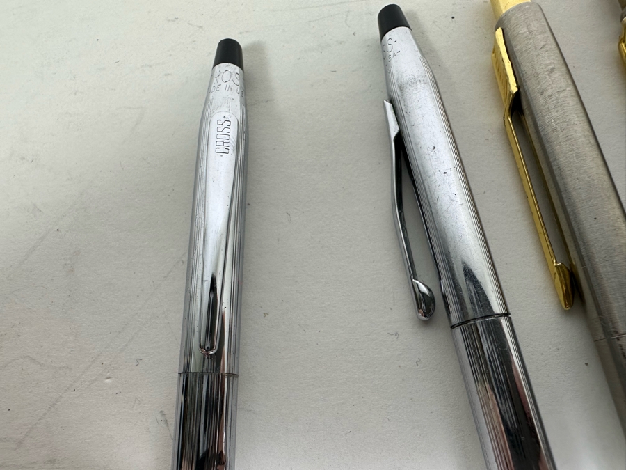 Collection Of Ballpoint Pens And Mechanical Pencil By Cross, Parker, Zippo And Waterman [Photo 2]
