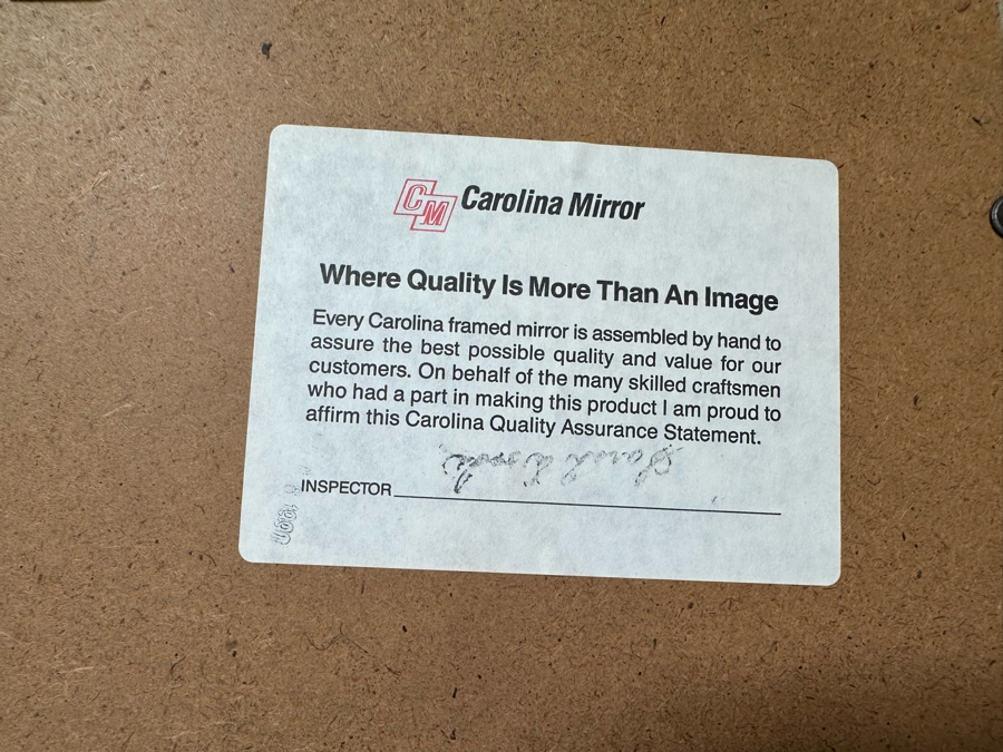 Gold Tone Wall Mirror By Carolina Mirror 32 X 47 [Photo 6]