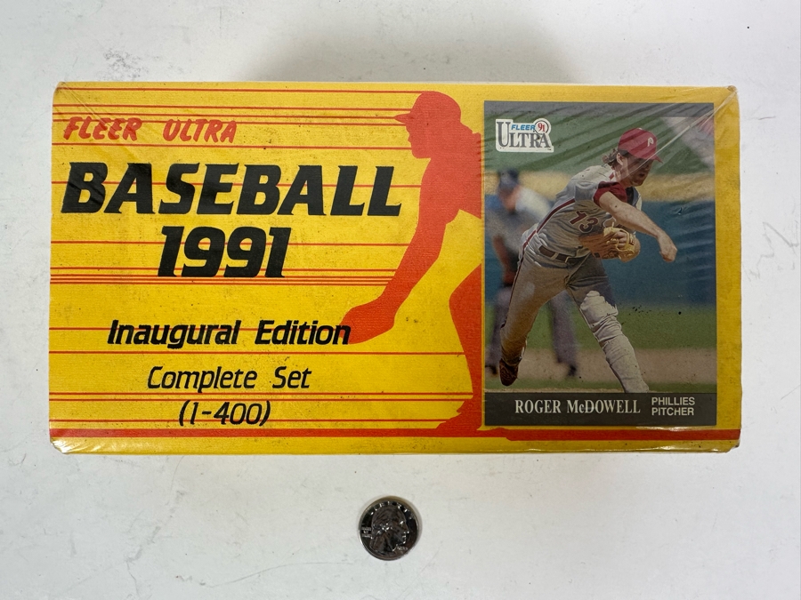 Fleer Ultra Baseball Cards 1991 Inaugural Edition Complete Set (1-400) Sealed [Photo 2]