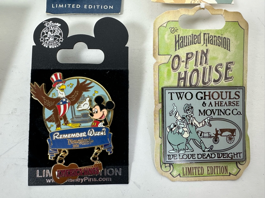 Vintage Disneyland Trading Pins: The Haunted Mansion And Five Limited Edition Pins [Photo 5]