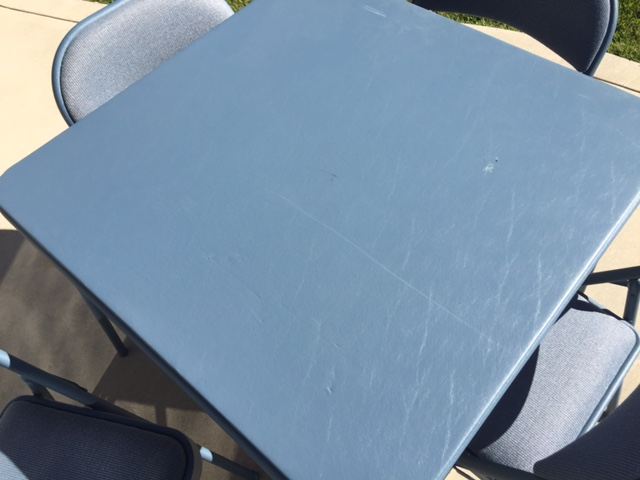 Card Table with Four Folding Chairs [Photo 3]