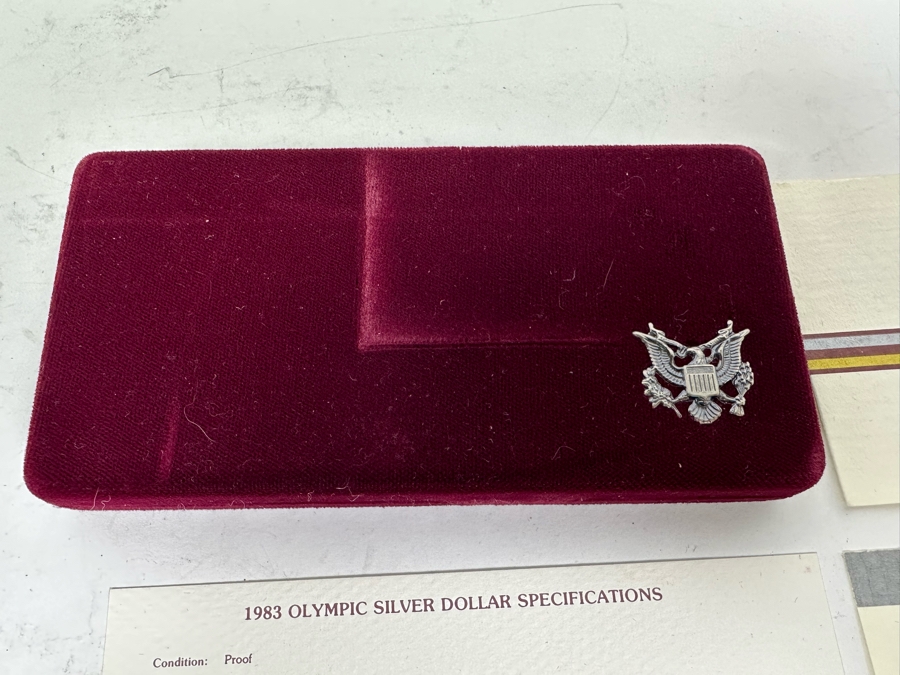 Pair Of United States 1984 Olympic Silver (.900) Proof Coins [Photo 8]