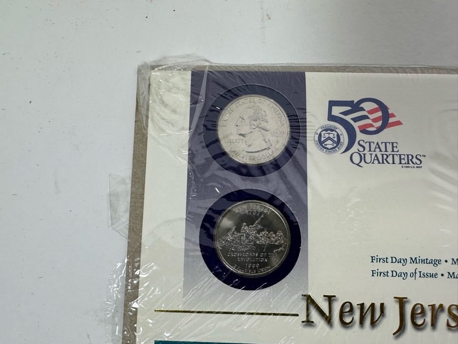 Mixed Quarters Bag $25 1999-2000 From The U.S. Mint And Four First Day Covers State Quarters From New Jersey, Delaware, Pennsylvania & Georgia [Photo 5]
