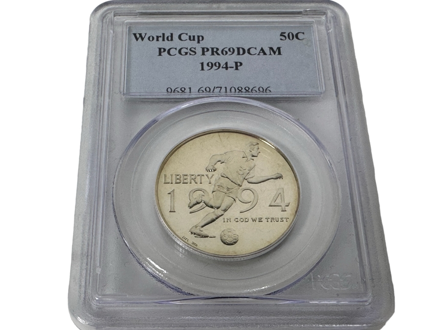 Graded Coin 1994-P World Cup PCGS PR69DCAM Commemorative