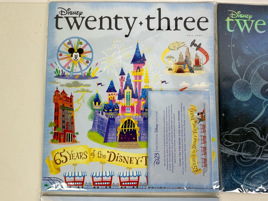 Five Disney Twenty-Three D23 Fan Club Quarterly Magazine Publication And Pair Of Disneyland Trading Pins (One Limited Edition Pin) [Photo 5]