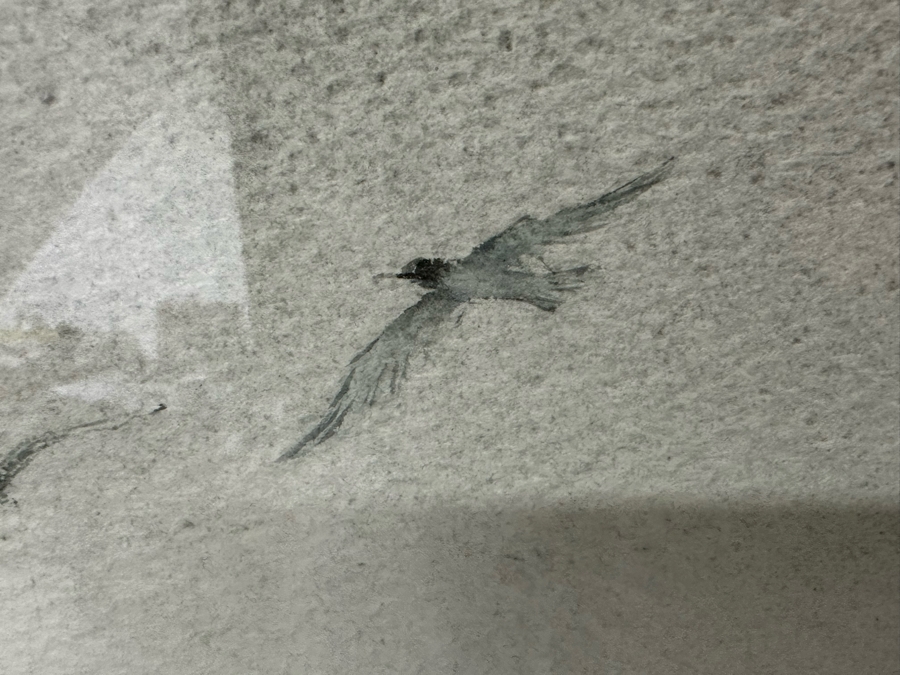 Law Wai Hin (B. 1939, China/Canda) Original Signed Watercolor Painting 29 X 22 Framed 37 X 29 [Photo 6]