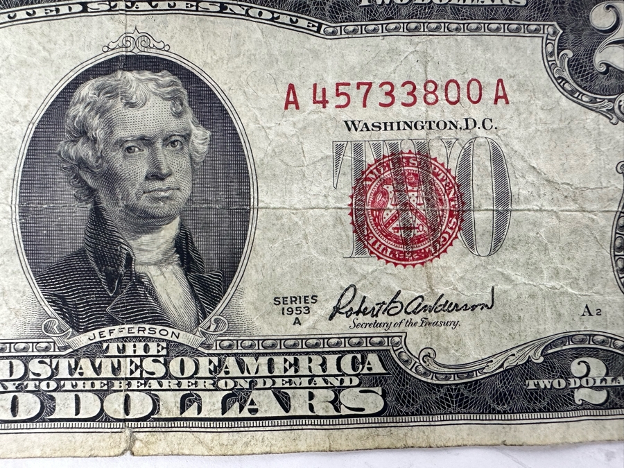 Pair Of Two Dollar Bills 1976 & 1953