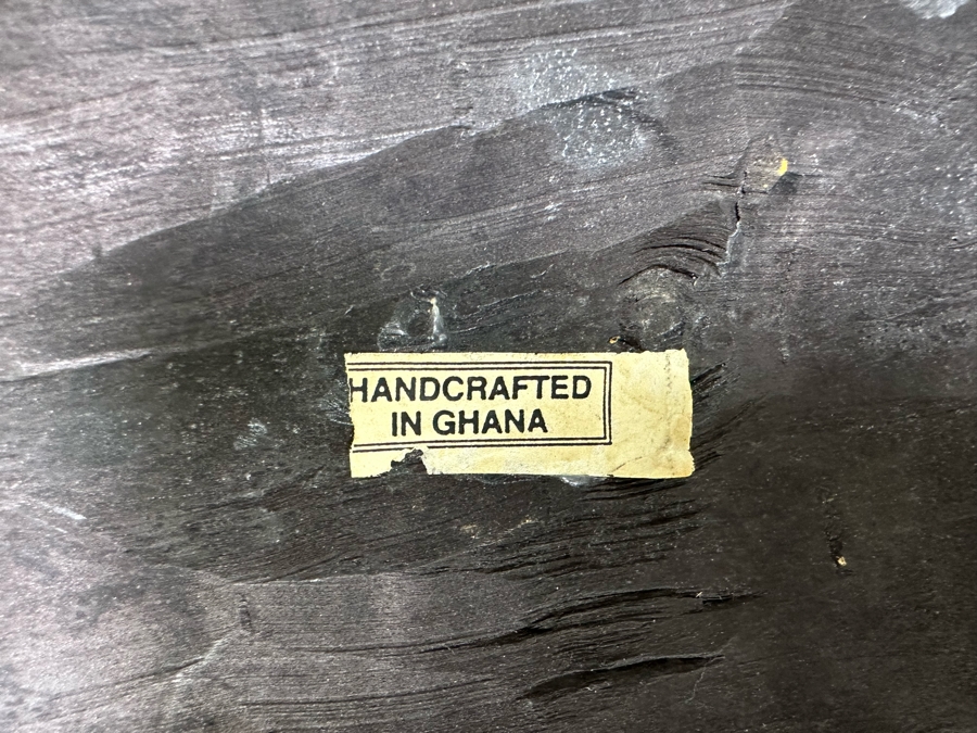 Hand Carved Wooden African Mask With Bead And Metal Work From Ghana 9.5W X 4D X 37H [Photo 11]