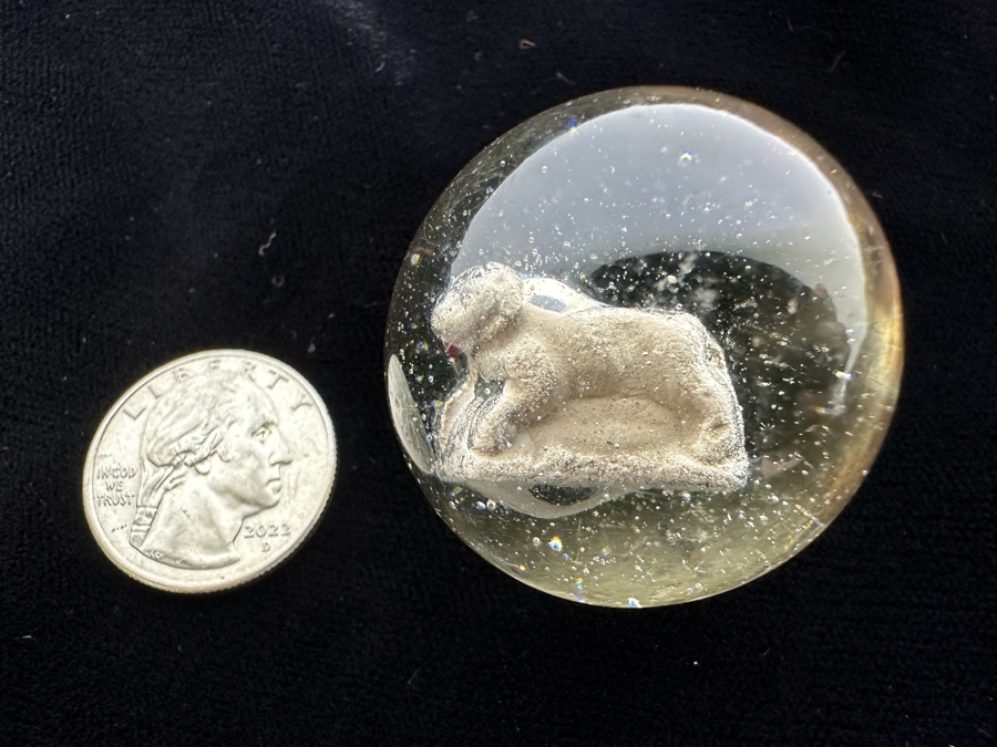 Rare Large Sulphide Marble With Dog 1.5W [Photo 11]