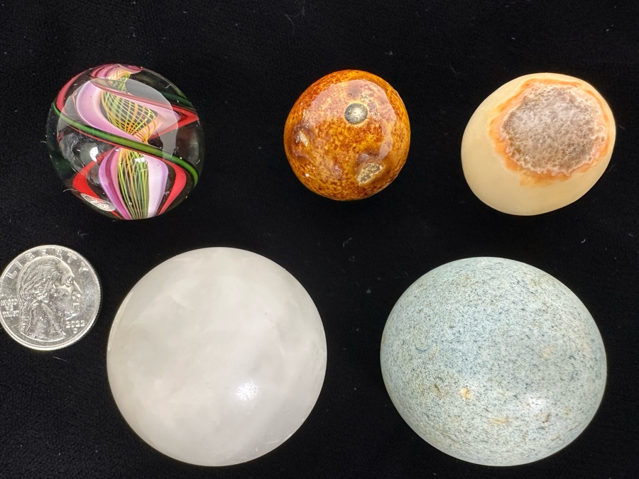 Vintage Marble Collection Featuring Glass, Clay And Natural Stone Marbles [Photo 3]