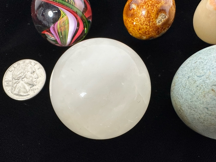 Vintage Marble Collection Featuring Glass, Clay And Natural Stone Marbles [Photo 9]