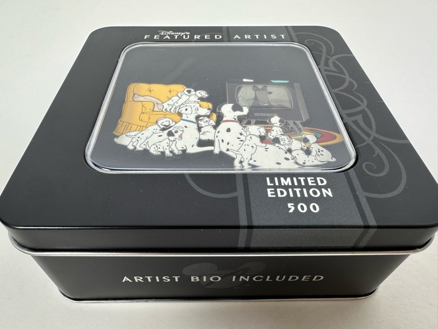 Disney's Featured Artist Limited Edition Of 500 Disney's One Hundred and One Dalmatians Trading Pins With Box [Photo 3]