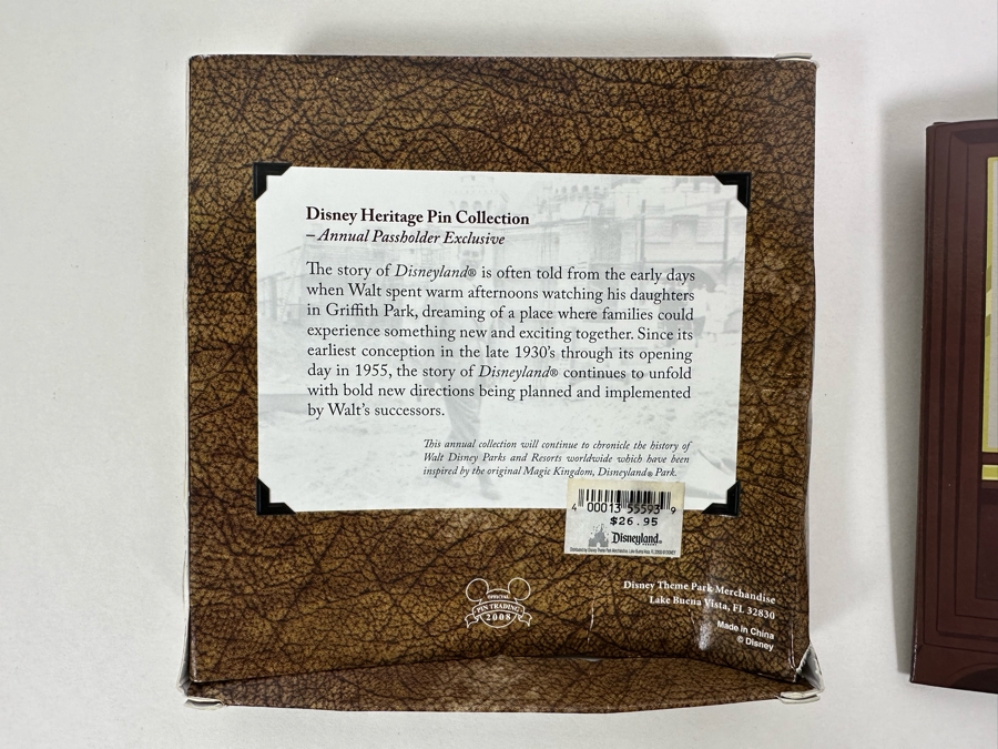 Disneyland's Heritage Pin Trading Collection Featuring Walt Disney Annual Passholder 2008 And 2010 With Original Boxes [Photo 11]