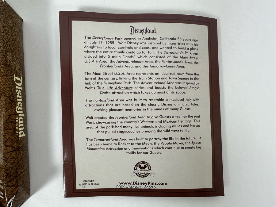 Disneyland's Heritage Pin Trading Collection Featuring Walt Disney Annual Passholder 2008 And 2010 With Original Boxes [Photo 12]