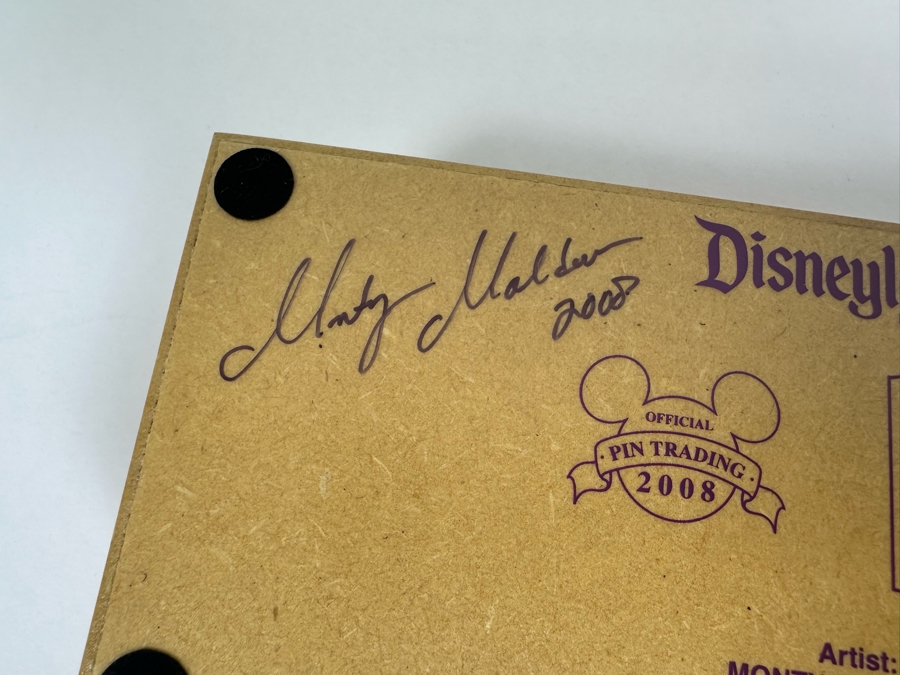 Artist Hand Signed Limited Edition Of 500 Disneyland Resort Walt Disney's Enchanted Tiki Room 45th Anniversary Trading Pins With Original Box Signed By Artist Monty Maldovan [Photo 10]