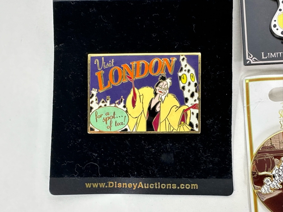 Disney's One Hundred and One Dalmatians Trading Pins With Cards Including Five Limited Edition Pins Cruela De Vil [Photo 2]
