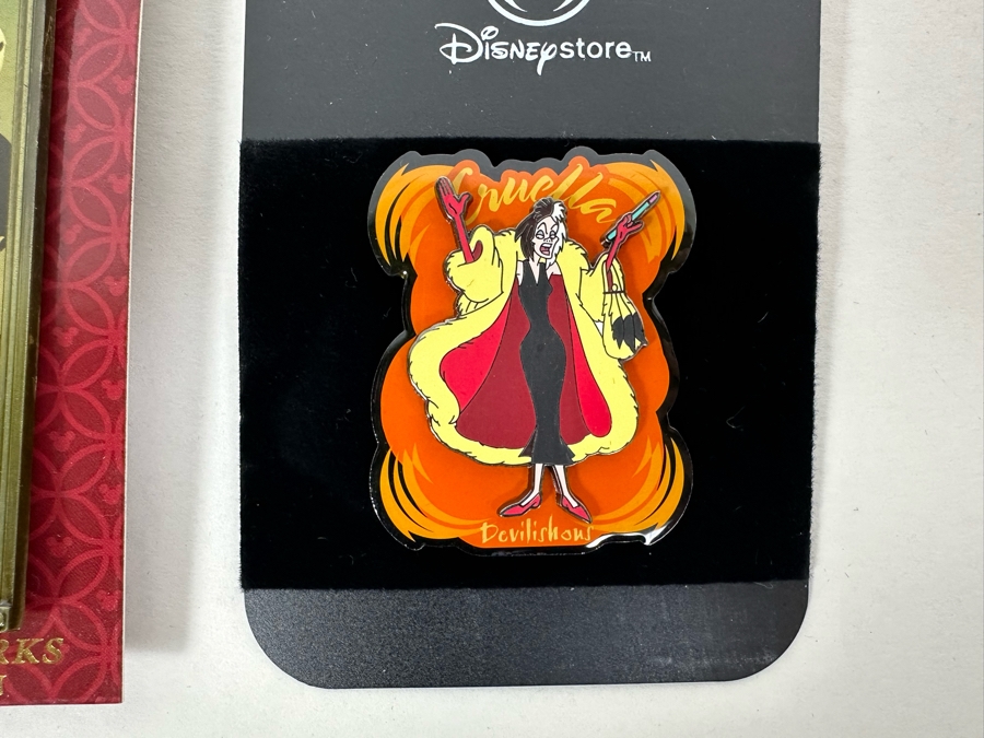 Collection Of Seven Disney Trading Pins With Cards Including Limited Edition Pins [Photo 6]