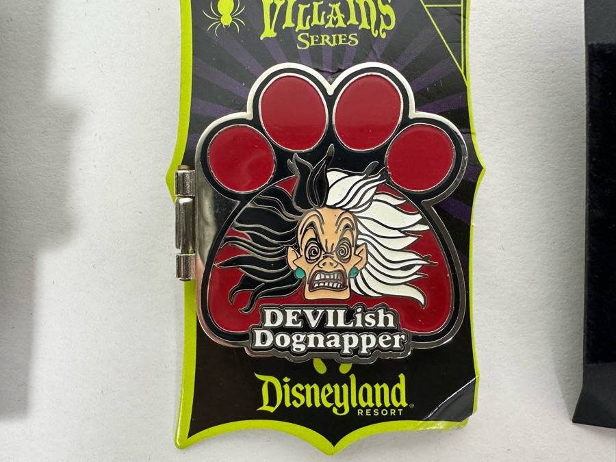 Collection Of Seven Disney Trading Pins With Cards Including Limited Edition Pins [Photo 12]