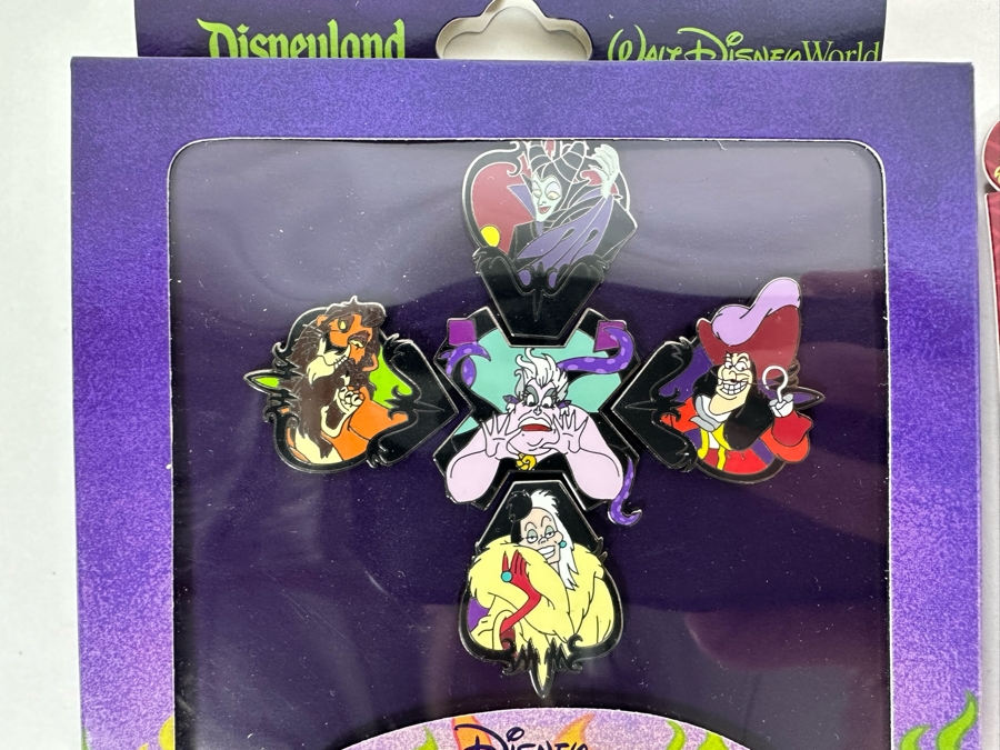 Collection Of Seven Disney Trading Pins With Cards Including Limited Edition Pins [Photo 3]