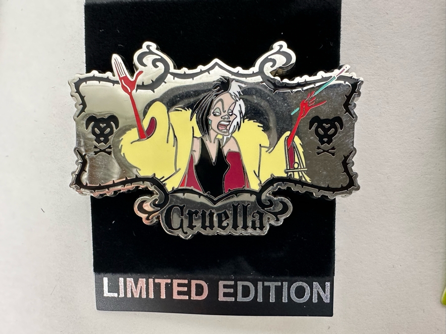 Collection Of Seven Disney Trading Pins With Cards Including Limited Edition Pins [Photo 8]