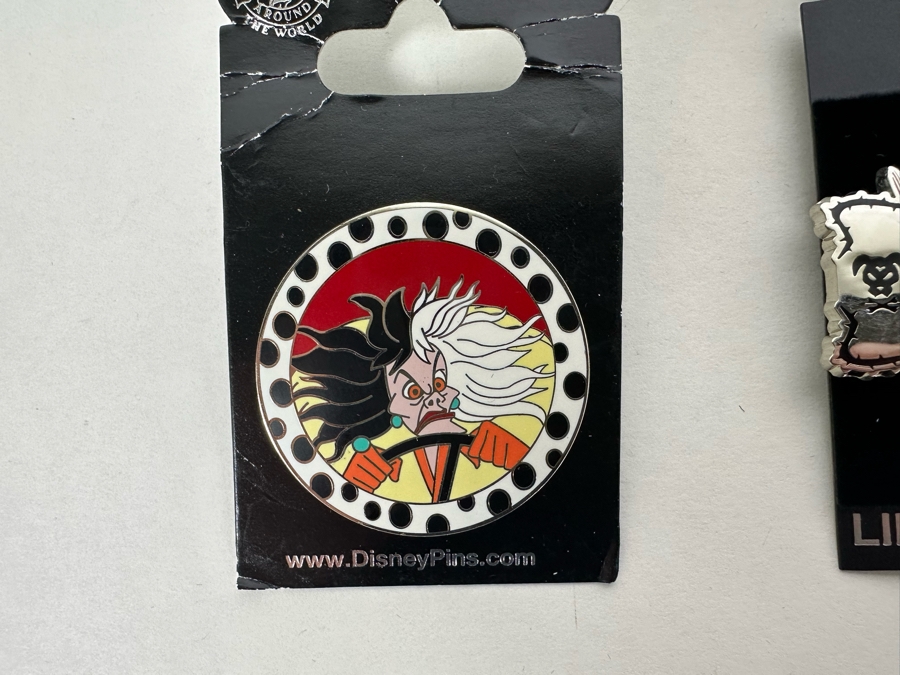 Collection Of Seven Disney Trading Pins With Cards Including Limited Edition Pins [Photo 13]